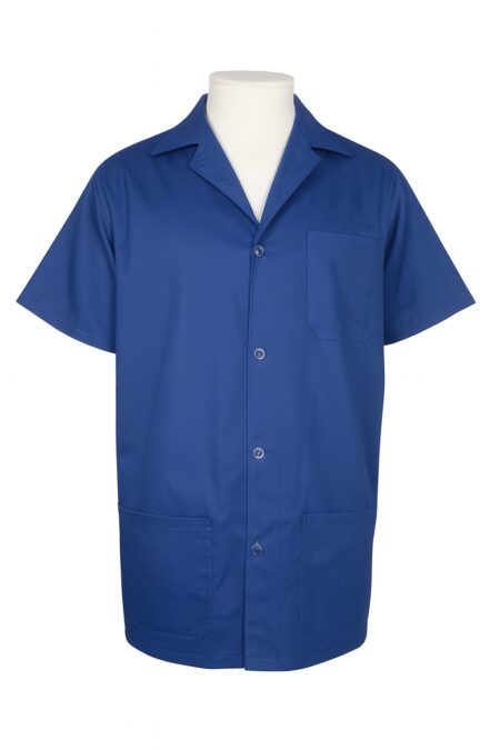Jaleco Profissional em Brim Aberto Azul Royal