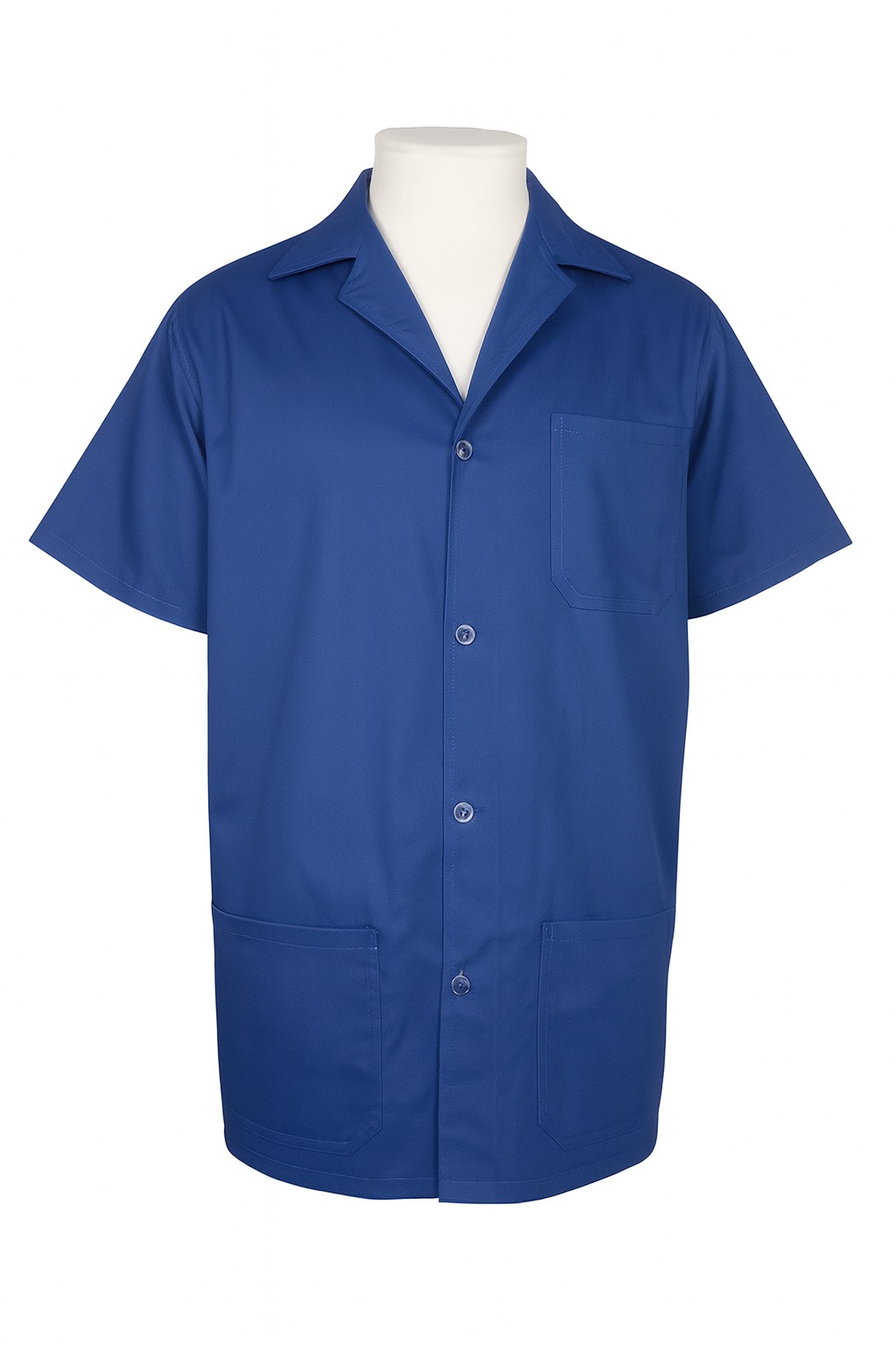 Jaleco Profissional em Brim Aberto Azul Royal