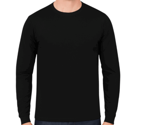 Camiseta de Malha Fria | Manga Longa | Preta