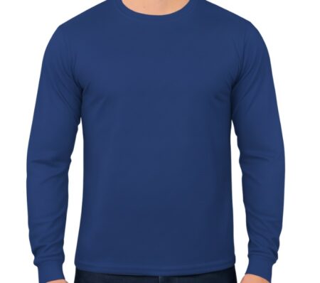 Camiseta de Malha Fria | Manga Longa | Azul Royal