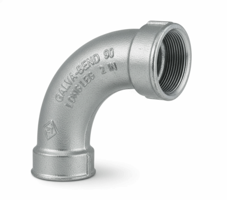 Curva Galvanizada Fêmea x Fêmea 90º