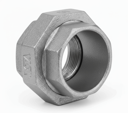 União Galvanizada com Assento Cônico em Bronze