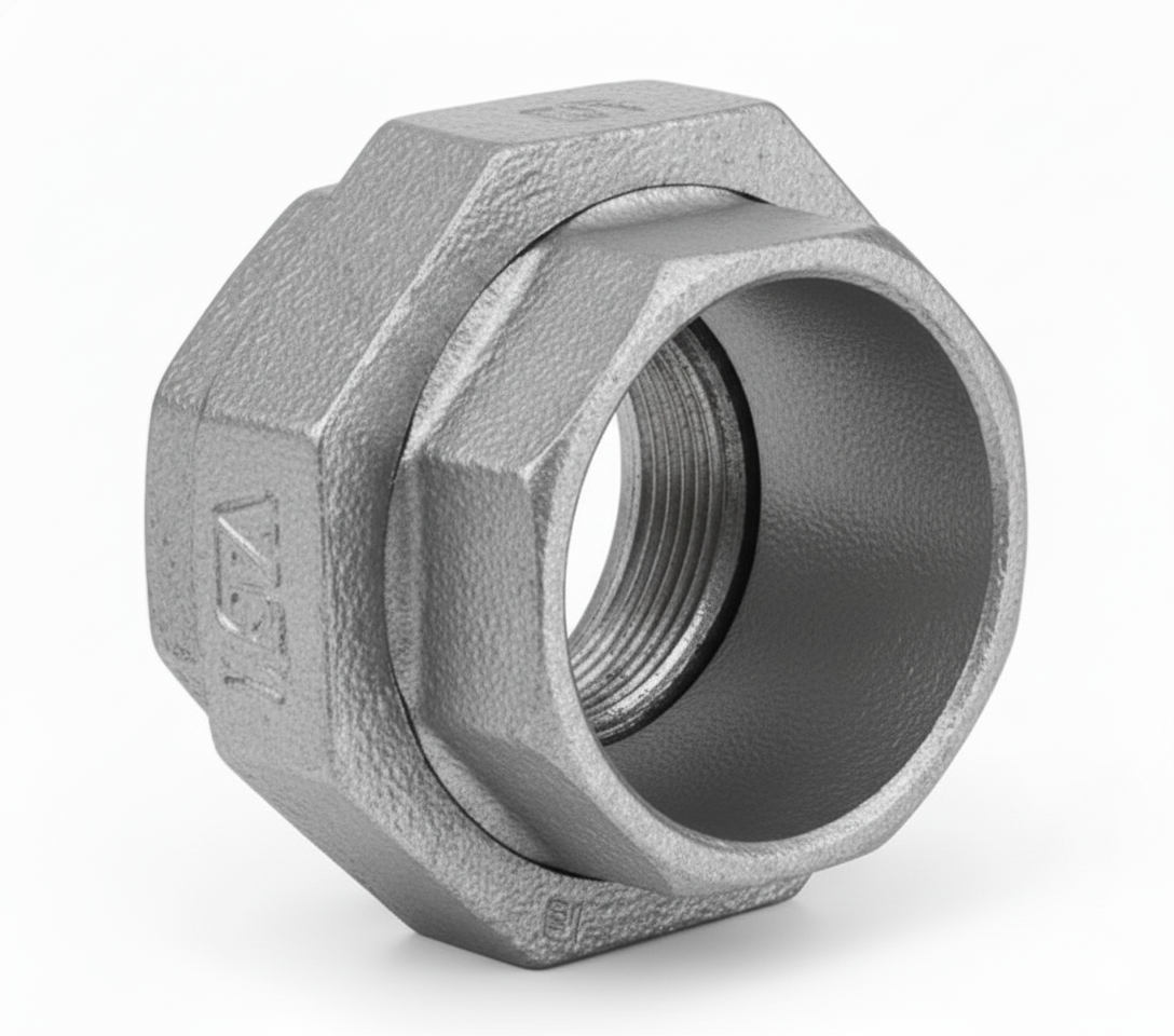 União Galvanizada com Assento Cônico em Bronze