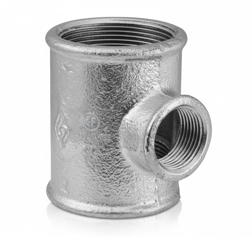 Tê de Redução Galvanizado