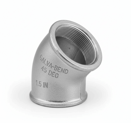 Cotovelo (Joelho) Galvanizado 45º