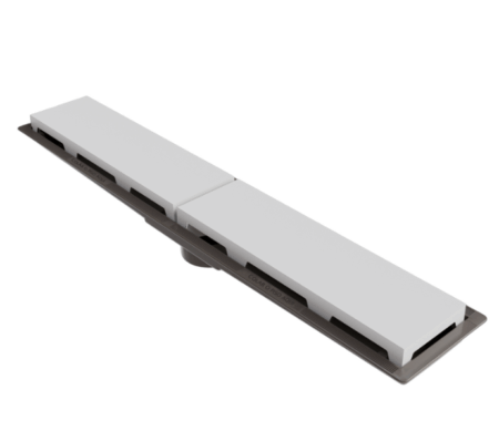 Ralo Linear PVC Seco 50 cm – Branco