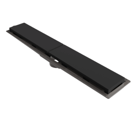 Ralo Linear PVC Seco 50 cm – Preto