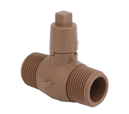 Registro de Esfera com Rosca Externa e Cabeça Quadrada