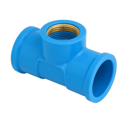 Tê Soldável com Bucha de Latão