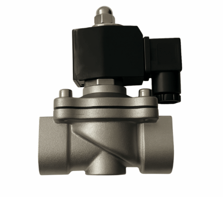 Válvula Diafragma 2/2 Normal Fechada em Inox