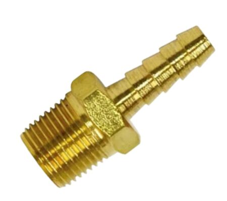 Espigão Fixo Macho 1/4 NPT – Comprimento 42 mm (Várias Medidas de Mangueira)