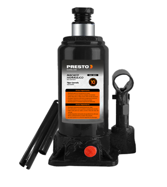 Macaco Hidráulico Tipo Garrafa 10 Toneladas