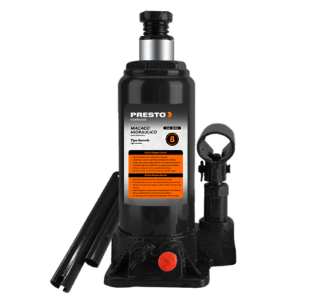 Macaco Hidráulico Tipo Garrafa 8 Toneladas