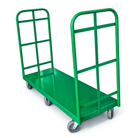 Carrinho Plataforma Chapa em Aço com 2 Abas – 500 kg